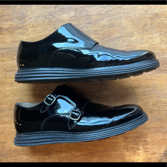 Cole Haan Patent Leather Double Monks - Picture 5 of 12